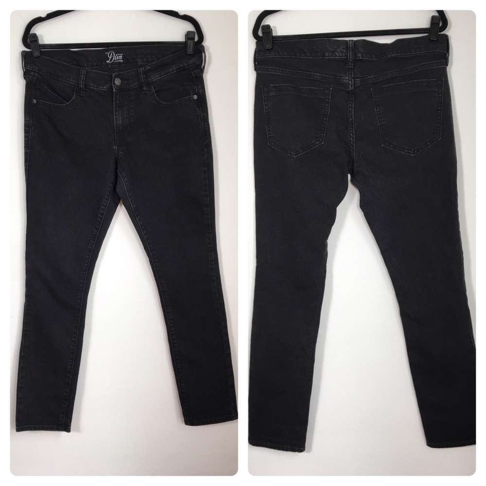 Old Navy 12 the Diva skinny jeans black